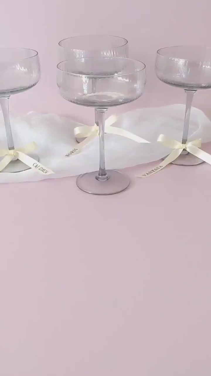 Ruban Personnalisé Marque Place Mariage Noeud Satin Marque Verre Ruban Satin Mariage Hiver Décoration Table Bleu Ruban Satin Personnalisé