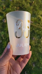 gobelet personnalisé anniversaire verre personnalisé mariage cadeau invité décoration personnalisé anniversaire gobelet réutilisable age